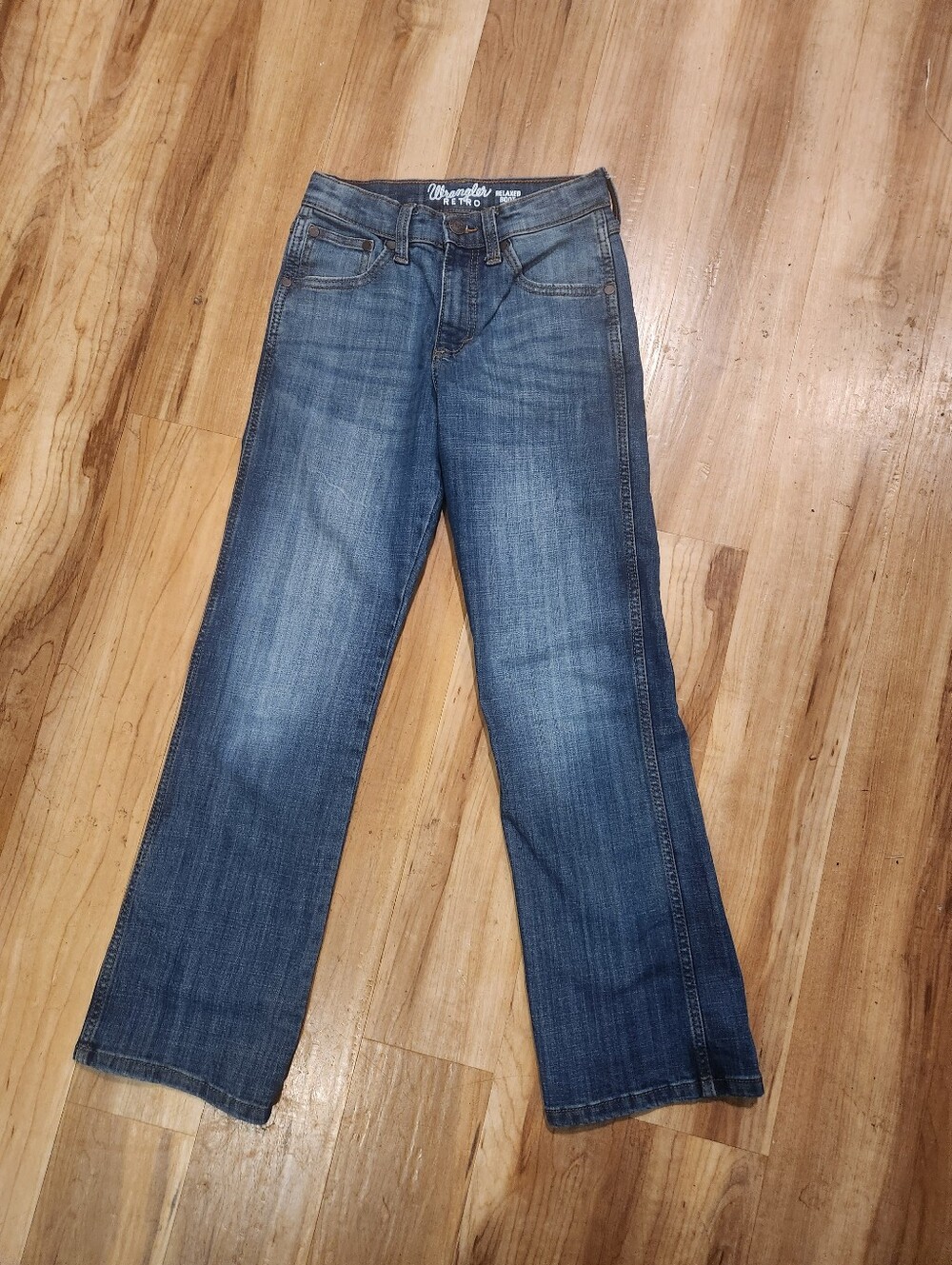 Boy’s Wrangler Retro Slim Bootcut Jeans; Denim; Size 12 Slim